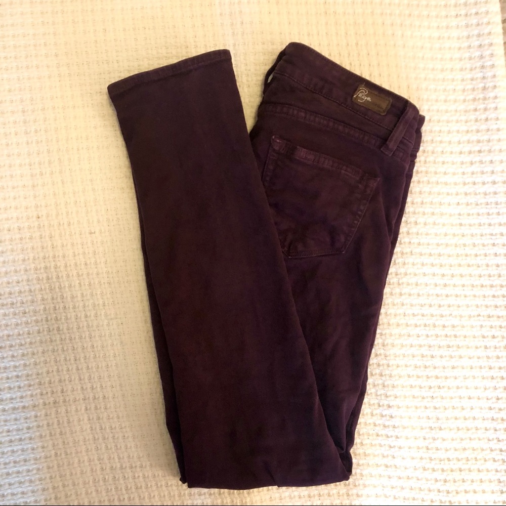 Paige Denim Skyline Skinny Plum Jeans